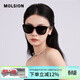 MOLSION陌森太陽(yáng)鏡百搭方圓小框墨鏡偏光男女款MS3072 C10酷感黑