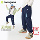 onmygame【超輕明星彩殼褲 】?jì)和L(cháng)褲防潑水戶(hù)外透氣高彈男女童褲子25秋 藏青 150