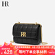 HR赫蓮娜包包女包菱格鏈條包女頭層牛皮單肩斜挎包女小方包生日禮物