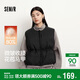 森馬（Semir）羽絨馬甲女純色收腰圓領(lǐng)疊穿2025冬oversize花苞外套109725103001
