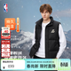 NBA官方勇士/湖人白鴨絨保暖百搭疊穿羽絨背心內搭馬甲外穿 黑色(洛杉磯湖人) 3XL