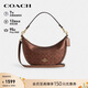 蔻馳（COACH）【品牌直供】女士ARIA帆布單肩手提包棕色拼銅色CCL27禮物