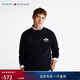 Tommy Hilfiger春秋季男裝純棉潮流美式休閑磨毛徽章刺繡圓領(lǐng)運動(dòng)套頭衛衣35528