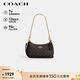 蔻馳（COACH）【品牌直供】女士TERI手提單肩斜挎新月包深棕黑色CW323禮物