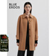 BLUE ERDOS毛呢大衣女早秋百搭駝色大口袋羊毛保暖厚外套 駝 S 160/80A