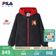 FILA【新雪麗棉】斐樂(lè )兒童棉服2026春新款男中大童連帽外套新年款 傳奇藍-NV 150
