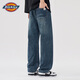 Dickies高端潮流男士直筒牛仔褲夏季新款美式高街水洗原牛寬松休閑長(cháng)褲子 藍色 常規 【官方正品】 33