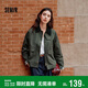 森馬（Semir）復古巴恩風(fēng)外套女短款寬松上衣秋純棉燈芯絨翻領(lǐng)夾克101524108016