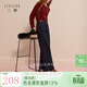 三彩2025冬季新款磨毛牛仔褲休閑直筒褲九分褲簡(jiǎn)約顯瘦M 深海藍 XL 170/76A 170/76A