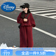 迪士尼（DISNEY）2026馬年本命年女童衛衣套裝秋冬兒童衣服女孩大童冬裝紅色過(guò)年 酒紅色套裝[加絨] 加厚 130cm[建議身高120~130厘米]