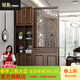 冠私（Guansi）新中式屏風(fēng)隔斷客廳遮擋入戶(hù)門(mén)廳玄關(guān)柜置物架進(jìn)門(mén)鞋柜一體隔斷柜 包安裝 鏤空雕花中式福 高220寬60