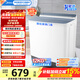 美的（Midea）半自動(dòng)雙桶波輪洗衣機12公斤洗+7kg脫水大容量 老人簡(jiǎn)易操作S166品質(zhì)電機小巧不占地租房宿舍必選 MP12S166 雙缸 12kg