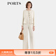 PORTS寶姿女裝春夏新款長(cháng)袖小香風(fēng)外套奶白色編織邊緣短夾克 奶白色-1 M (6)