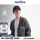 nautica white sail白帆×CityBoy 日系中性寬松經(jīng)典全開(kāi)襟毛衣JPSW4404 深灰色00E L