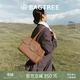 BAGTREE【明星同款】包包樹(shù)海豚包輕奢植鞣皮托特包大容量通勤女士電腦包 大號-烤棕色 能裝14寸MacBook 高級小眾