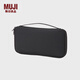 MUJI 聚酯纖維 護照盒 錢(qián)包  機票夾 ZF0S109 黑色 約寬23x長(cháng)12cm