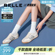 百麗（Belle）張凌赫同款小輕甘2.0透氣休閑鞋女商場(chǎng)款德訓鞋D3W1DBM5預售 米白色 36