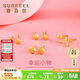 賽菲爾黃金耳飾足金999.9女迷你養耳棒卡通耳釘 圓點(diǎn)約0.35克 單支售賣(mài)