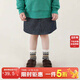 允兒媽女童春季韓系小眾格子半身裙兒童春秋時(shí)尚短裙女孩半裙裙子 藍綠格 現貨 100 模特試穿