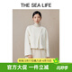 THE SEA LIFE毛呢大衣女歐海一生秋冬女士寬松舒適呢子大衣18028 云白色 S