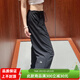 ALO YOGA【金智秀同款】多口袋抽繩運動(dòng)寬松休閑百搭顯瘦工裝褲傘兵褲 黑色 M