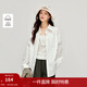 茵曼（INMAN）簡(jiǎn)約蕾絲拼接純棉白襯衫2026春季女裝新款寬松長(cháng)袖氣質(zhì)襯衣 白色 L