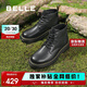 百麗黑曜石勇士厚底休閑加絨靴子戶(hù)外工裝馬丁靴A1764DD4 黑單里 42
