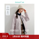 茵曼（INMAN）雙面穿搖粒絨羽絨服男女同款2025新款休閑保暖外套 紫色 M