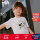 FILA X MICKEY MOUSE聯(lián)名斐樂(lè )兒童短袖T恤2026夏季新款男小童上衣 標準白-WT 105