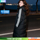 阿迪達斯（adidas）羽絨服男女 25冬季新款情侶運動(dòng)休閑服鴨絨長(cháng)款防風(fēng)保暖連帽外套 黑色長(cháng)款/男女同款/新款主推 M 【建議體重120斤-140斤】