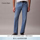 Calvin KleinJeans四季款男士經(jīng)典休閑通勤ck淺藍色洗水微彈修身直筒牛仔褲