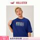 HOLLISTER經(jīng)典LOGO棉質(zhì)海島短袖T恤25夏男裝323-5005 深藍色 XL (180/116A)