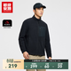 超級安踏焱殼丨抓絨運動(dòng)外套男士戶(hù)外POLARTEC保暖立領(lǐng)針織上衣152546707U 基礎黑-5 M /男170