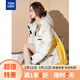 唐獅（TonLion）2023棉衣女ins工裝風(fēng)連帽外套 希臘白 S 