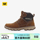 CAT卡特秋新款男鞋戶(hù)外防水登山鞋高幫牛皮馬丁靴工裝靴