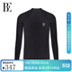 范德安（BALNEAIRE）【高瀚宇同款】男士長(cháng)袖泳衣套裝沖浪海邊溫泉防曬抗氯高彈透氣 酷黑 上裝 3XL