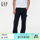蓋璞（GAP）男裝秋季款大口袋寬松舒適直筒梭織休閑褲牛仔褲美版793957