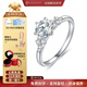QUEENSUN18K金培育鉆石一克拉柏林情書(shū)真鉆戒求婚結婚鉑金戒指送女友禮物 18K白 柏林情書(shū) 主石50分 D VS1【IGI+NGIC證書(shū)】 13號圈