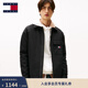 TOMMY JEANS【寬松襯衫領(lǐng)】秋冬男美式工裝翻領(lǐng)棉服夾克 【工裝風(fēng)翻領(lǐng)棉服】黑色BDS L （推薦：155-170斤）