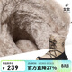 駱駝（CAMEL）冬季戶(hù)外雪地靴男女厚底登山高幫靴子防寒加絨保暖徒步鞋子