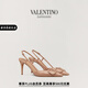 華倫天奴VALENTINO女士 VLOGO SIGNATURE 漆皮高跟鞋 肉桂粉色（建議選小半碼） 34.5