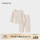 babylove寶寶內衣套裝春秋季輕薄保暖家居服睡衣打底衣服嬰兒秋衣秋褲