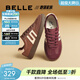 百麗（Belle）時(shí)尚舒適德訓鞋商場(chǎng)同款百搭休閑鞋D3B1DAM5 酒紅 36 (230mm)