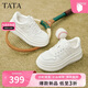 TATA/他她2026春商場(chǎng)同款加絨阿甘鞋女休閑運動(dòng)鞋 白色 39