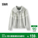 森馬（Semir）針織開(kāi)衫女冬費爾島提花寬松插肩袖翻領(lǐng)2025休閑毛衫109725106002