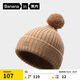 蕉內（Bananain）【劉浩存同款】熱皮501++女士保暖毛球針織冬季休閑帽 燕麥棕