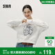 森馬（Semir）[商場(chǎng)同款]JUJU聯(lián)名衛衣女落肩寬松秋季2025趣味圖案101525116021