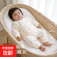 寶寶衣服a類(lèi)純棉嬰兒連體衣0-3個(gè)月新生兒打底衣長(cháng)袖初生兒爬爬服 M12001粉愛(ài)心 66cm