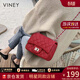 viney包包女包紅色新娘婚包牛皮鏈條斜挎包生日禮物送女友老婆 【深紅】實(shí)用高檔品牌輕奢洋氣單肩小包