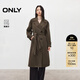 ONLY2025秋季新款雙排扣大容量貼袋插肩廓形風(fēng)衣女|125336033 E05繩索灰色 XS